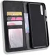 Samsung Galaxy A50 Book Case Hoesje Vintage Wallet Kunst Leer Zwart afbeelding 6