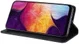 Samsung Galaxy A50 Book Case Hoesje Vintage Wallet Kunst Leer Zwart afbeelding 8