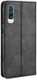 Samsung Galaxy A50 Book Case Hoesje Vintage Wallet Kunst Leer Zwart afbeelding 9