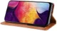 Samsung Galaxy A50 Book Case Hoesje Vintage Wallet Kunst Leer Bruin afbeelding 5