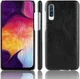 Samsung Galaxy A50 Hoesje met Kunstleer Coating Zwart afbeelding 3