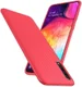 Samsung Galaxy A50 Hoesje Twill Slim Textuur Rood afbeelding 2