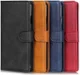 Samsung Galaxy A50 Book Case Stand Hoesje Wallet Kunst Leer Zwart afbeelding 13