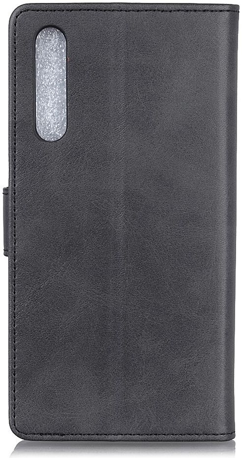 Samsung Galaxy A50 Book Case Stand Hoesje Wallet Kunst Leer Zwart afbeelding 3