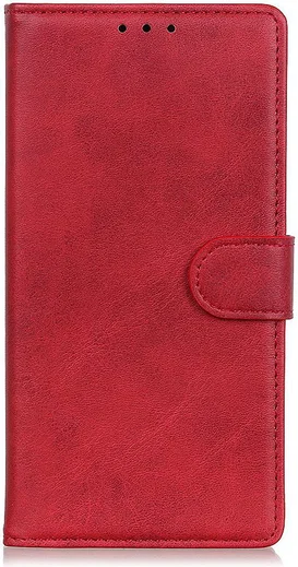 Samsung Galaxy A50 Book Case Hoesje Stand Wallet Kunst Leer Rood afbeelding 1
