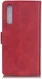 Samsung Galaxy A50 Book Case Hoesje Stand Wallet Kunst Leer Rood afbeelding 3