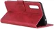 Samsung Galaxy A50 Book Case Hoesje Stand Wallet Kunst Leer Rood afbeelding 4