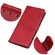 Samsung Galaxy A50 Book Case Hoesje Stand Wallet Kunst Leer Rood afbeelding 6