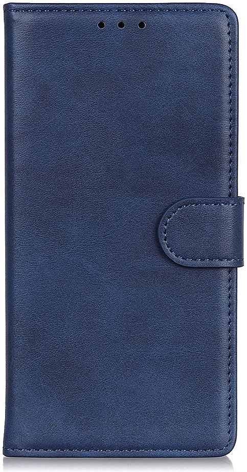 Samsung Galaxy A50 Book Case Hoesje Stand Wallet Kunst Leer Blauw afbeelding 1