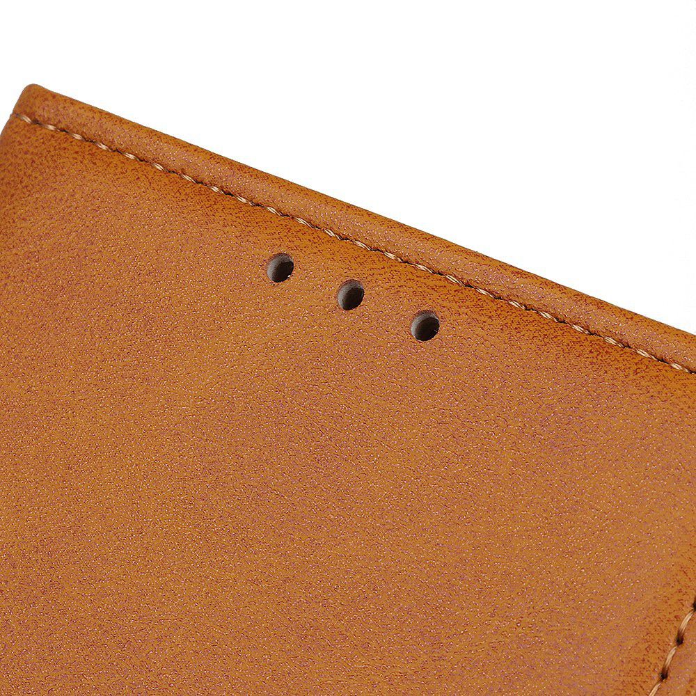 Samsung Galaxy A50 Book Case Hoesje Stand Wallet Kunst Leer Bruin afbeelding 11