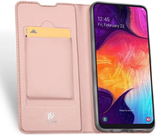 Dux Ducis Skin Pro Series Samsung Galaxy A50 Book Case Hoesje Roze afbeelding 1