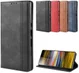 Sony Xperia 10 Plus Vintage Portemonnee Hoesje Zwart afbeelding 7