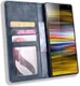 Sony Xperia 10 Plus Vintage Portemonnee Hoesje Blauw afbeelding 1