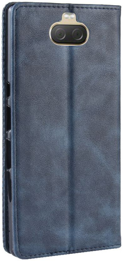 Sony Xperia 10 Plus Vintage Portemonnee Hoesje Blauw afbeelding 7