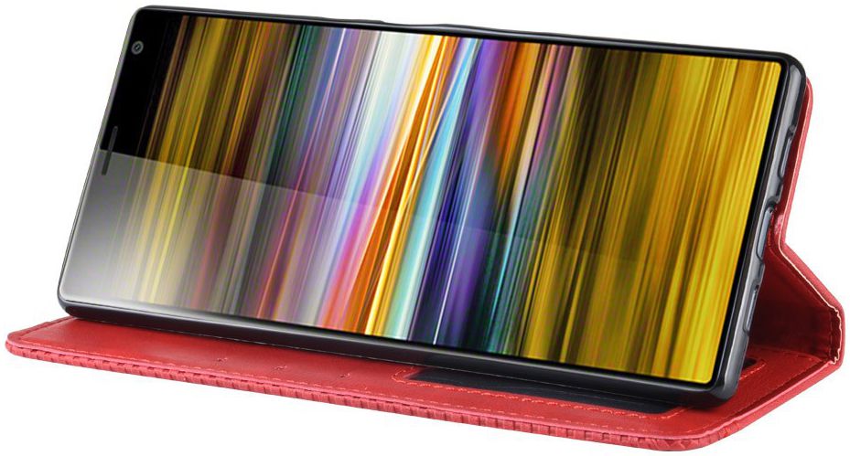 Sony Xperia 10 Plus Vintage Portemonnee Hoesje Rood afbeelding 7