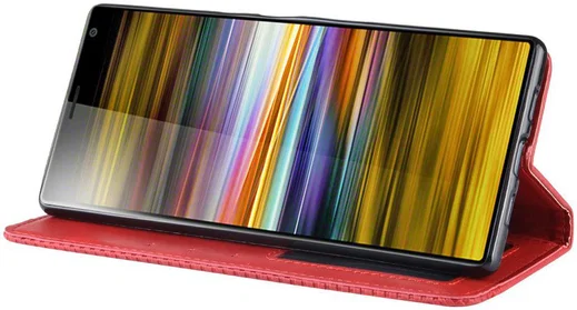 Sony Xperia 10 Plus Vintage Portemonnee Hoesje Rood afbeelding 7