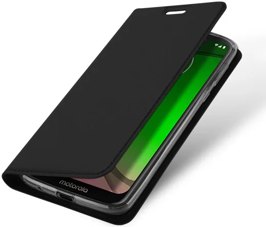 Dux Ducis Premium Book Case Motorola Moto G7 Play Hoesje Zwart afbeelding 1