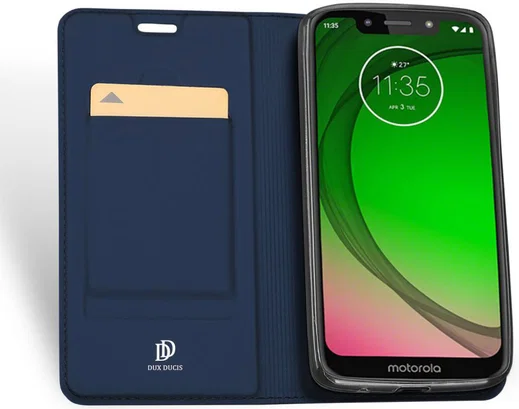 Dux Ducis Premium Book Case Motorola Moto G7 Play Hoesje Blauw afbeelding 2