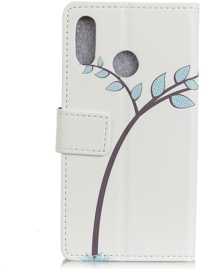 Samsung Galaxy A40 Lederen Portemonnee Hoesje met Little Owls Print afbeelding 3