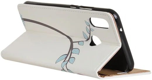 Samsung Galaxy A40 Lederen Portemonnee Hoesje met Little Owls Print afbeelding 5