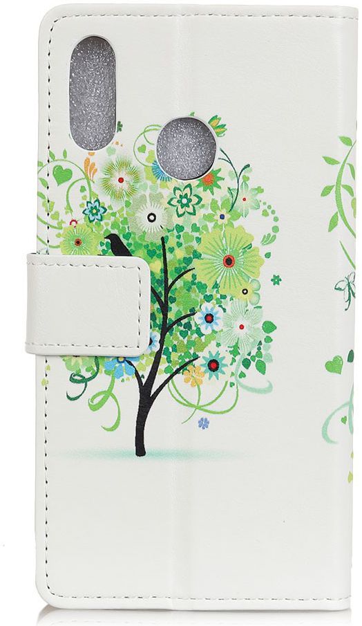 Samsung Galaxy A40 Lederen Portemonnee Hoesje met Green Tree Print afbeelding 3