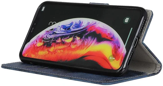 Samsung Galaxy A10 Vintage Portemonnee Hoesje Blauw afbeelding 6