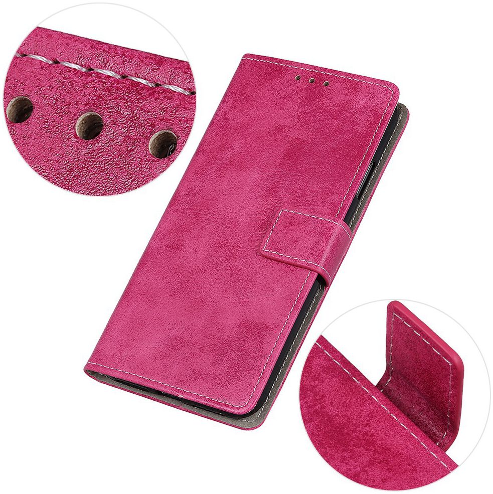 Samsung Galaxy A10 Vintage Portemonnee Hoesje Roze afbeelding 9