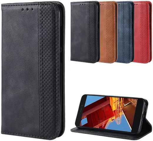 Redmi Go Vintage Portemonnee Hoesje Zwart afbeelding 7