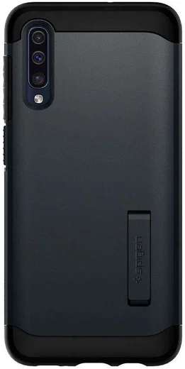 Spigen Slim Armor Samsung Galaxy A50 Hoesje Metal Slate afbeelding 3