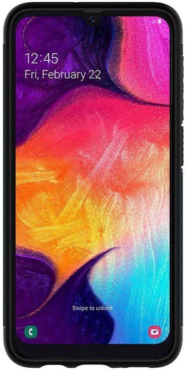 Spigen Slim Armor Samsung Galaxy A50 Hoesje Metal Slate afbeelding 6