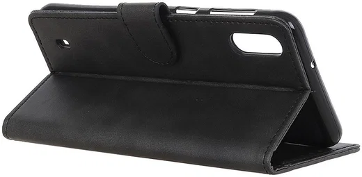 Samsung Galaxy A10 Hoesje Matte Portemonnee Book Case Zwart afbeelding 5