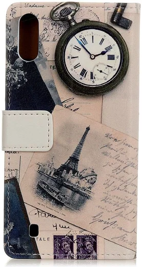 Samsung Galaxy A10 Wallet Case met Print Eiffeltower afbeelding 3