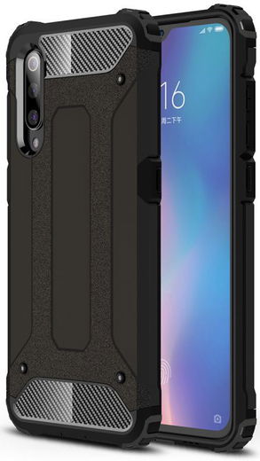 Xiaomi Mi 9 Hoesje Hybride Back Cover Zwart afbeelding 1