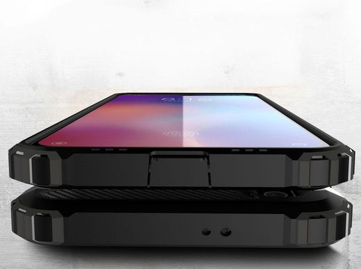 Xiaomi Mi 9 Hoesje Hybride Back Cover Zwart afbeelding 3