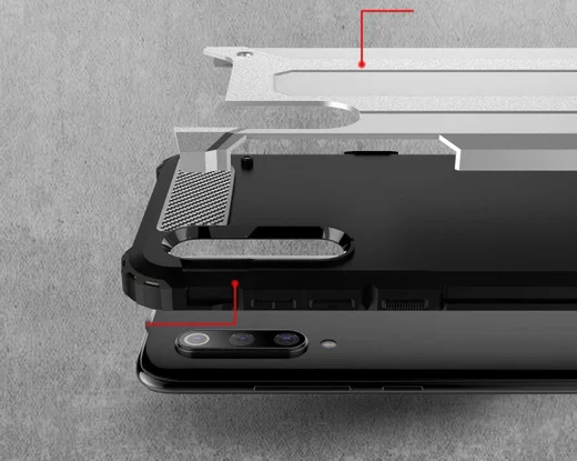 Xiaomi Mi 9 Hybride Hoesje Blauw afbeelding 6