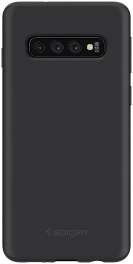 Spigen Samsung Galaxy S10 Plus Case Silicone Fit Black afbeelding 2