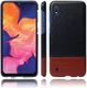 Samsung Galaxy A10 KSQ Bi-color Leren Hardcase Zwart afbeelding 2
