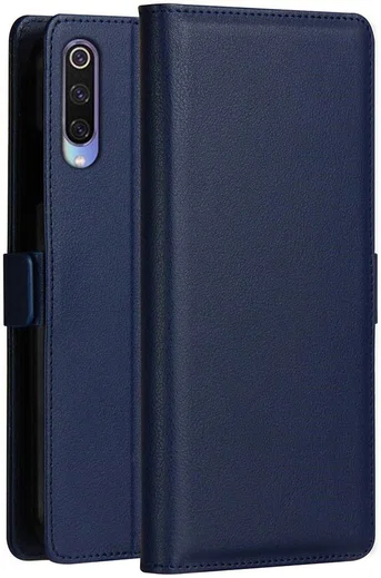 Xiaomi Mi 9 Hoesje Luxe Portemonnee Book Case Blauw afbeelding 4
