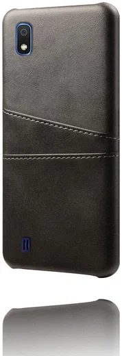 Samsung Galaxy A10 Kunstleren Back Cover met Kaarthouder Zwart afbeelding 5