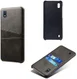 Samsung Galaxy A10 Kunstleren Back Cover met Kaarthouder Zwart afbeelding 4