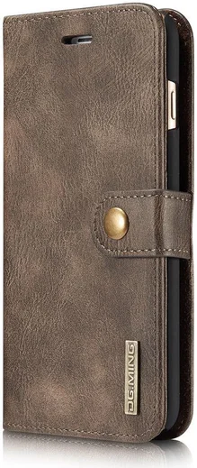 Apple iPhone 6(S) Plus Leren 2-in-1 Bookcase en Back Cover Coffee afbeelding 5