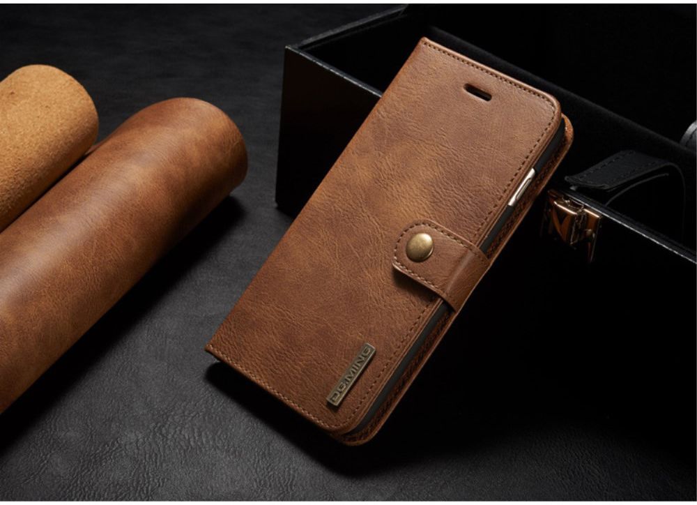 Apple iPhone 6(S) Plus Leren 2-in-1 Bookcase en Back Cover Bruin afbeelding 11