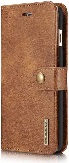 Apple iPhone 6(S) Plus Leren 2-in-1 Bookcase en Back Cover Bruin afbeelding 5