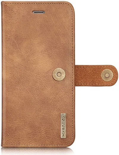 Apple iPhone 6(S) Plus Leren 2-in-1 Bookcase en Back Cover Bruin afbeelding 9