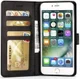 Apple iPhone 6(S) Portemonnee Bookcase Hoesje Splitleer Zwart afbeelding 1