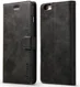 Apple iPhone 6(S) Portemonnee Bookcase Hoesje Splitleer Zwart afbeelding 2