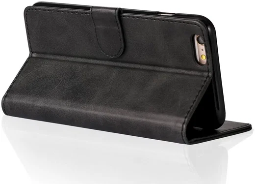 Apple iPhone 6(S) Portemonnee Bookcase Hoesje Splitleer Zwart afbeelding 7