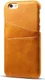 Apple iPhone 6(S) Plus Kunstleren Back Cover met Kaarthouder Bruin afbeelding 1