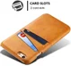 Apple iPhone 6(S) Plus Kunstleren Back Cover met Kaarthouder Bruin afbeelding 2