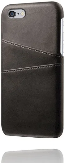 Apple iPhone 6(S) Plus Kunstleren Back Cover met Kaarthouder Zwart afbeelding 8
